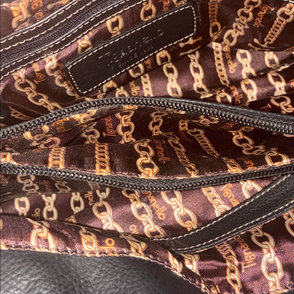Tignanello Black Leather Shoulder Bag - Picture 9 of 11
